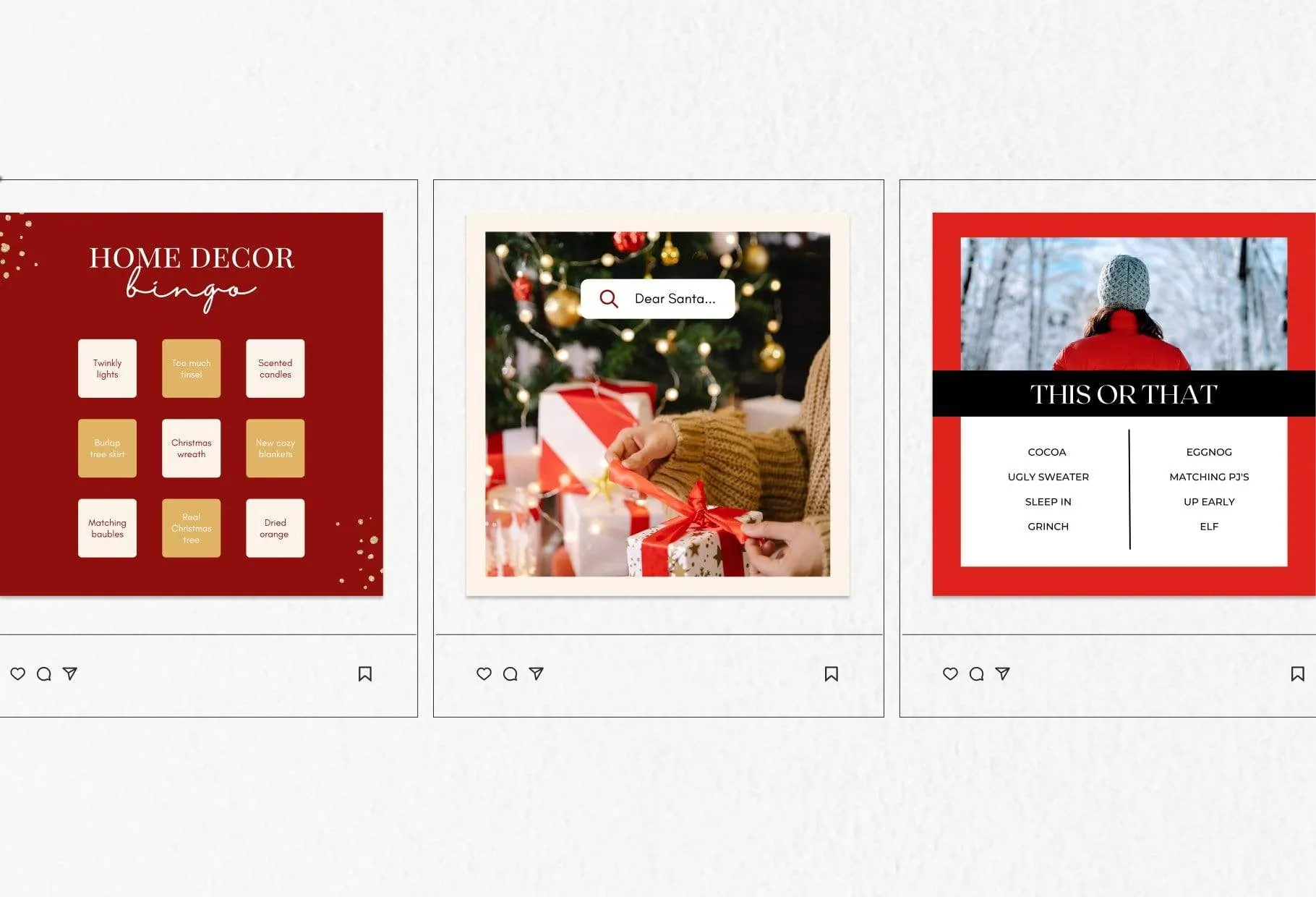 30 Christmas Instagram Post Canva Templates V5