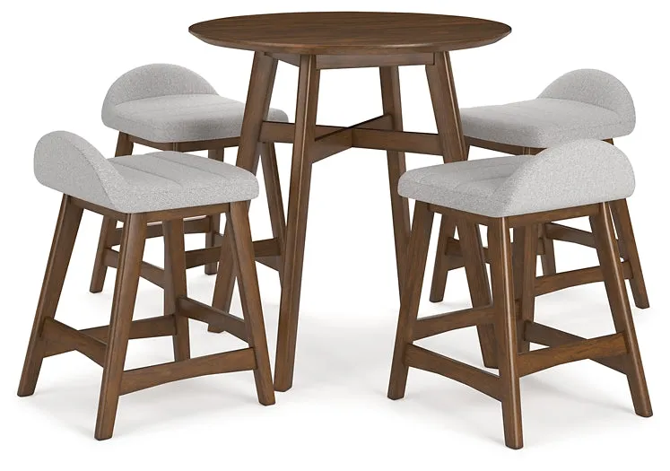 Ashley Express - Lyncott Counter Height Dining Table and 4 Barstools