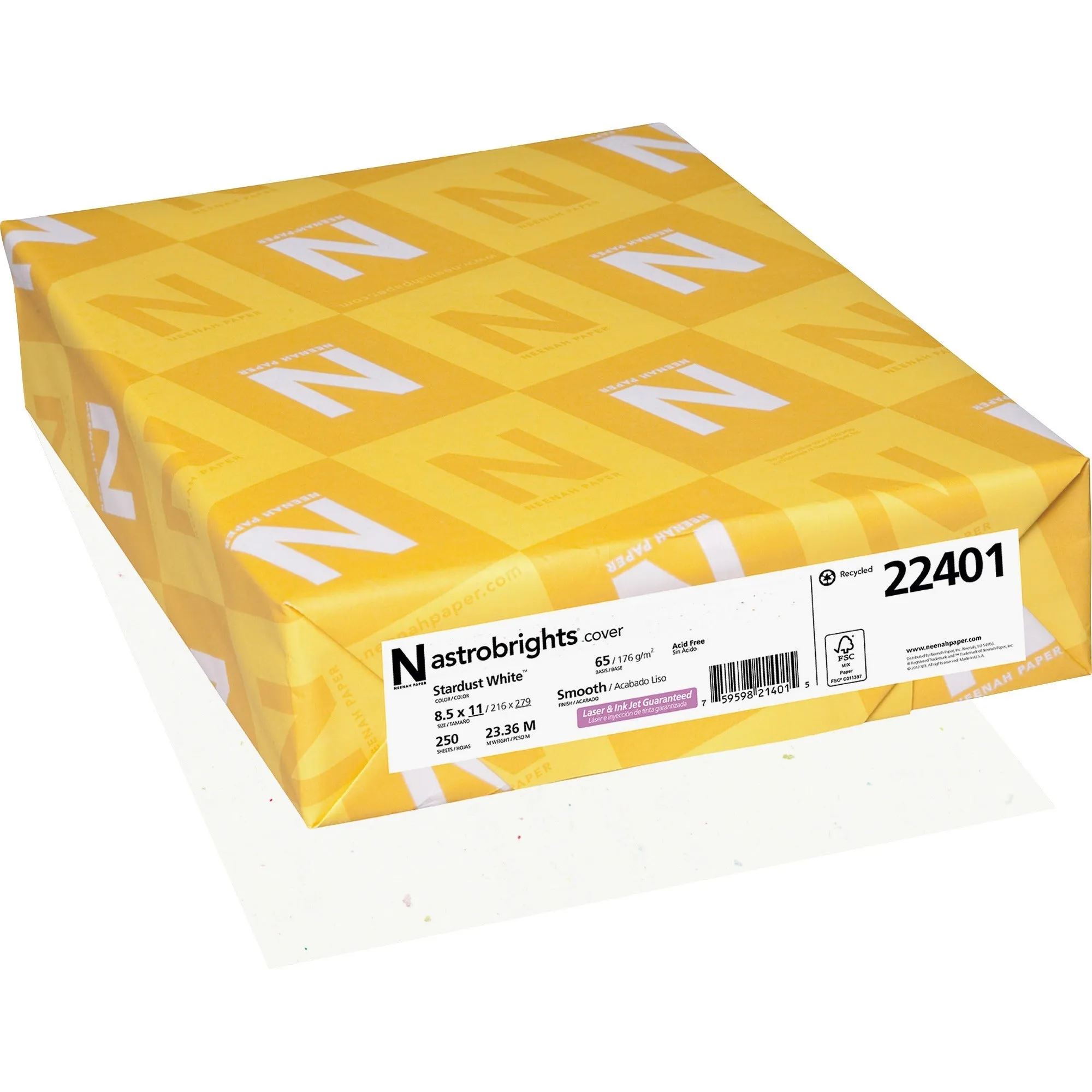 Astrobrights Inkjet, Laser Printable Multipurpose Card - 30% Recycled