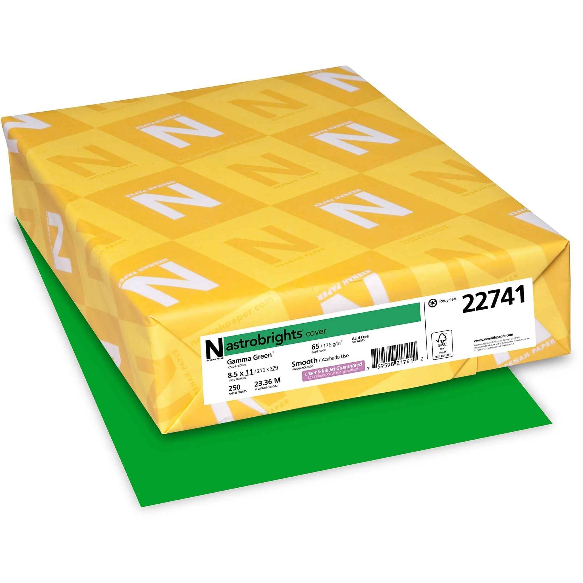 Astrobrights Inkjet, Laser Printable Multipurpose Card - 30% Recycled