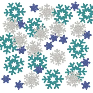 Beistle Snowflake Deluxe Sparkle Confetti - Party Supply Decoration for Christmas / Winter