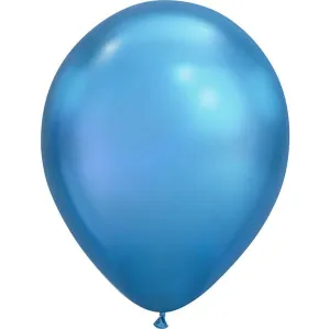 Blue Chrome Balloons Pack
