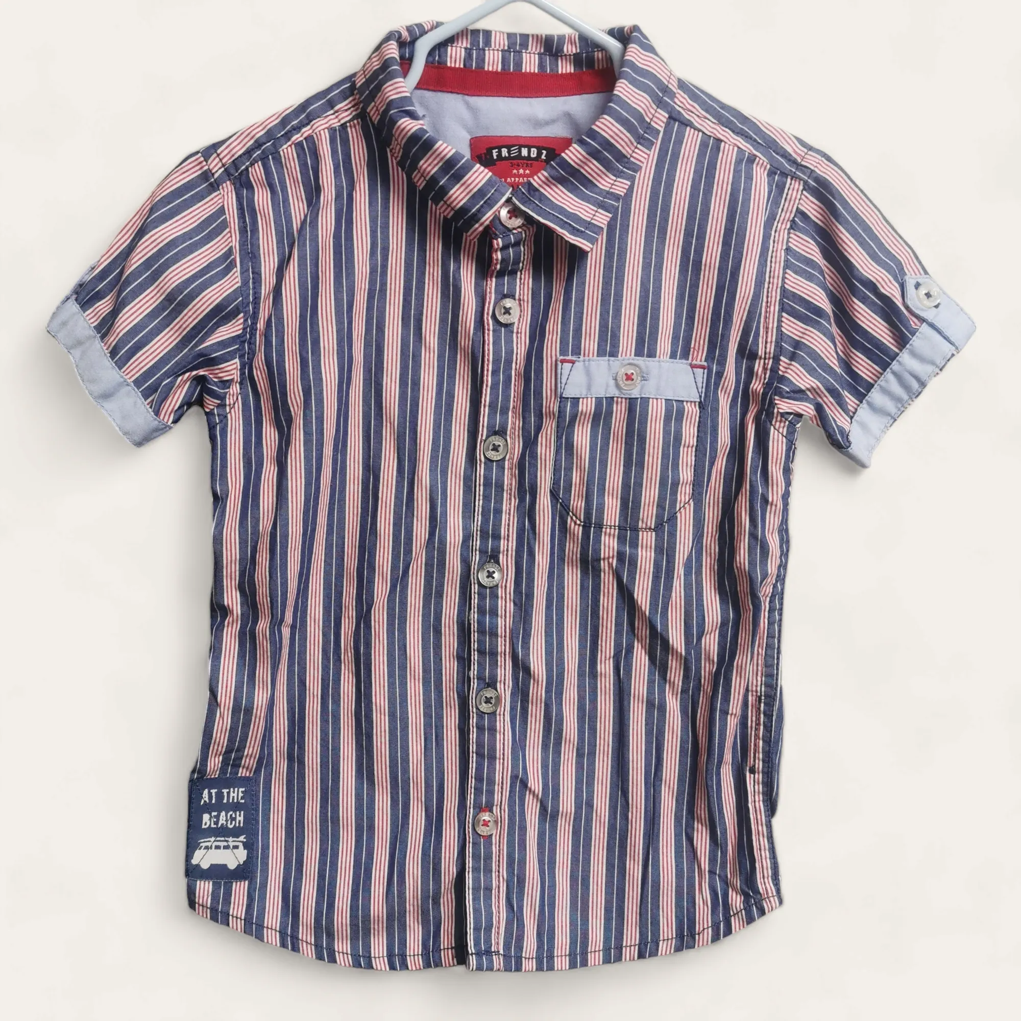 BOY SIZE 3/4 YEARS - FRENDZ, Casual Dress Shirt EUC B50