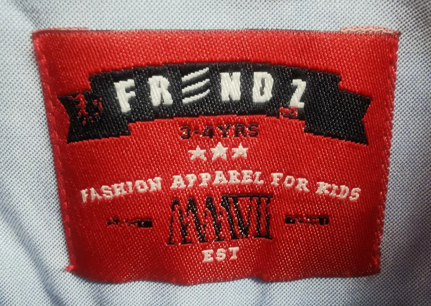 BOY SIZE 3/4 YEARS - FRENDZ, Casual Dress Shirt EUC B50