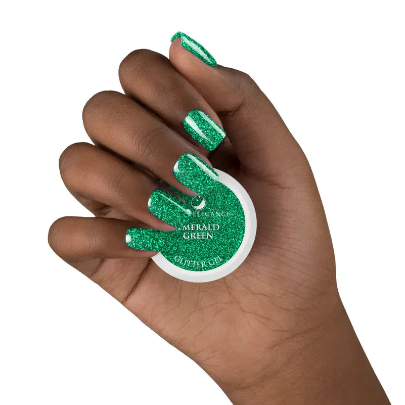 Emerald Green Glitter Gel
