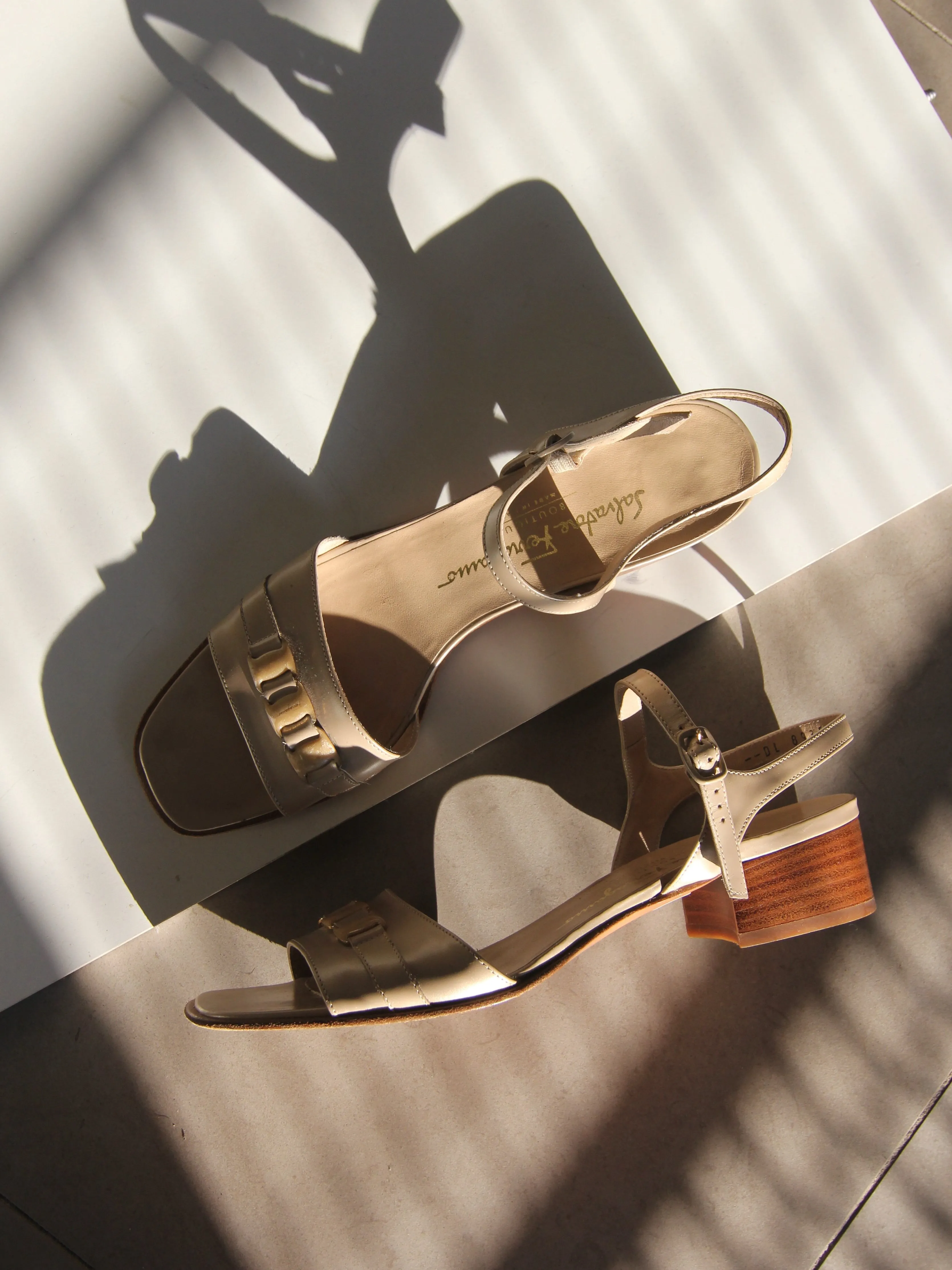 Ferragamo Patent Sandals (9.5)