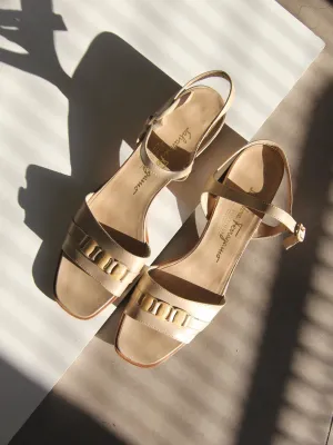 Ferragamo Patent Sandals (9.5)