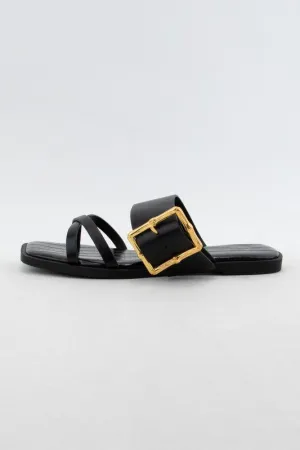 Flaxen Buckle Sandal