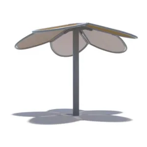 Flower Petals-Down Shade Structure