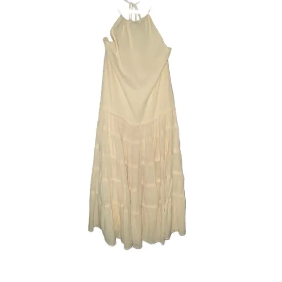 FREE PEOPLE FREE PEOPLE BEACH SOMEWHERE SUNNY HALTER MAXI DRESS