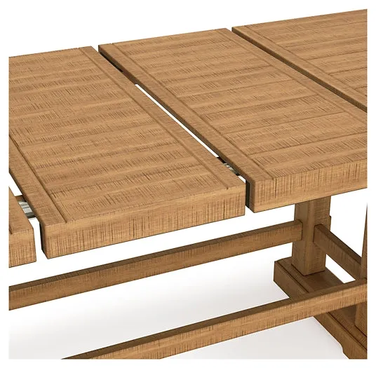 Havonplane Counter Height Dining Table and 2 Barstools and Bench