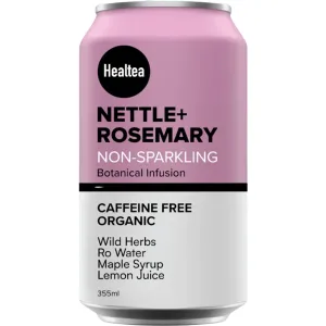 Healtea Organic Non-Sparkling Nettle   Rosemary Tea 355mL