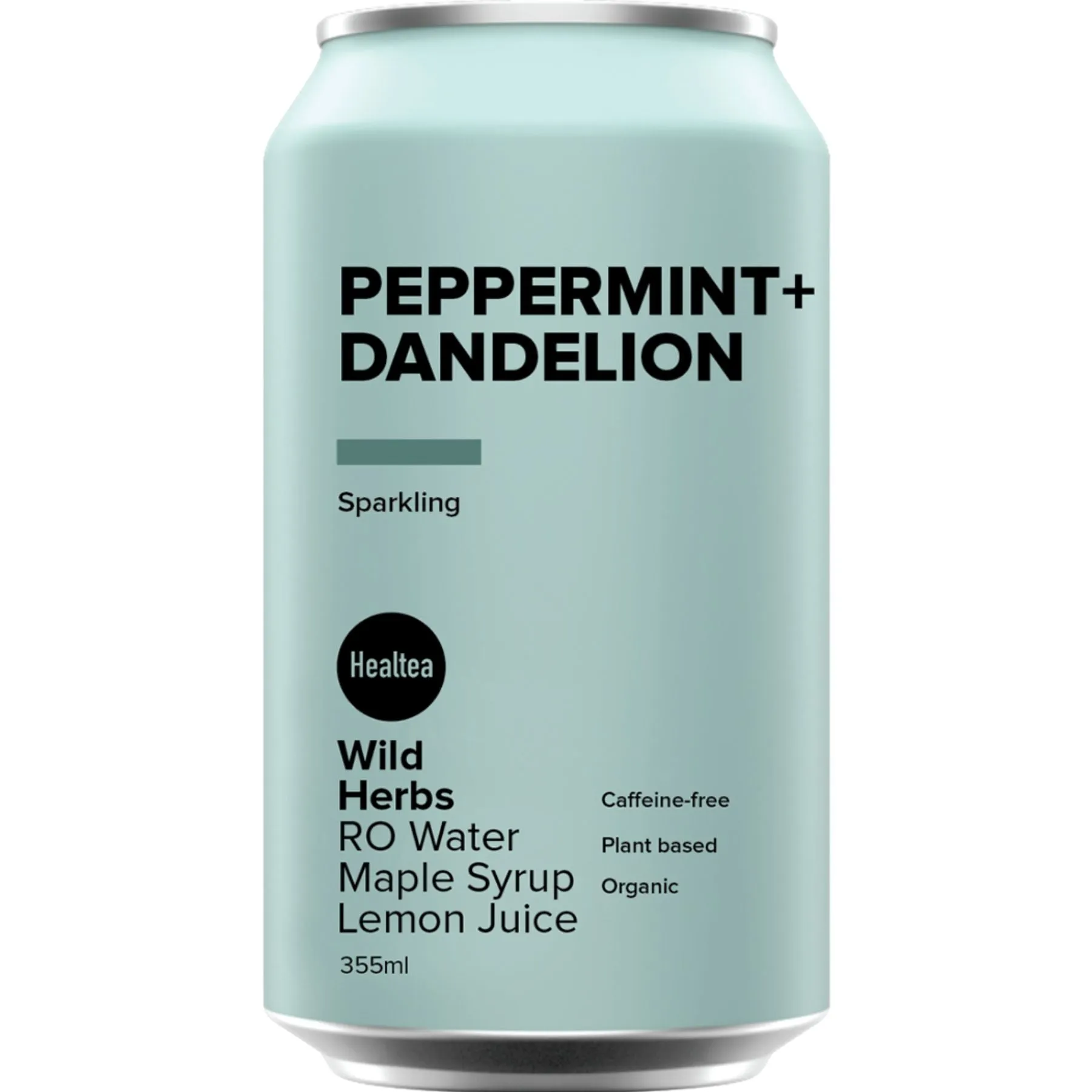 Healtea Organic Sparkling Peppermint   Dandelion Tea 355mL
