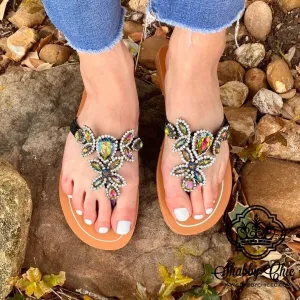 Jewel Sandals - Black Multi