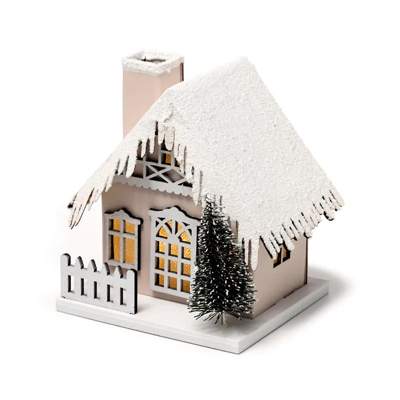 LED Decoration - Christmas Snow Covered House