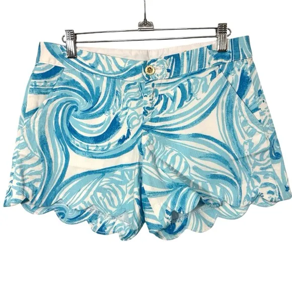 Lilly Pulitzer The Buttercup Shorts in Blue and White  Size 0