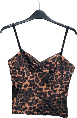 Lioness Animal Print Cami Top XS