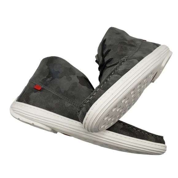 Marc Joseph | NIB West Houston Bootie Graphite Camo Lace Up Leather Boots 4.5