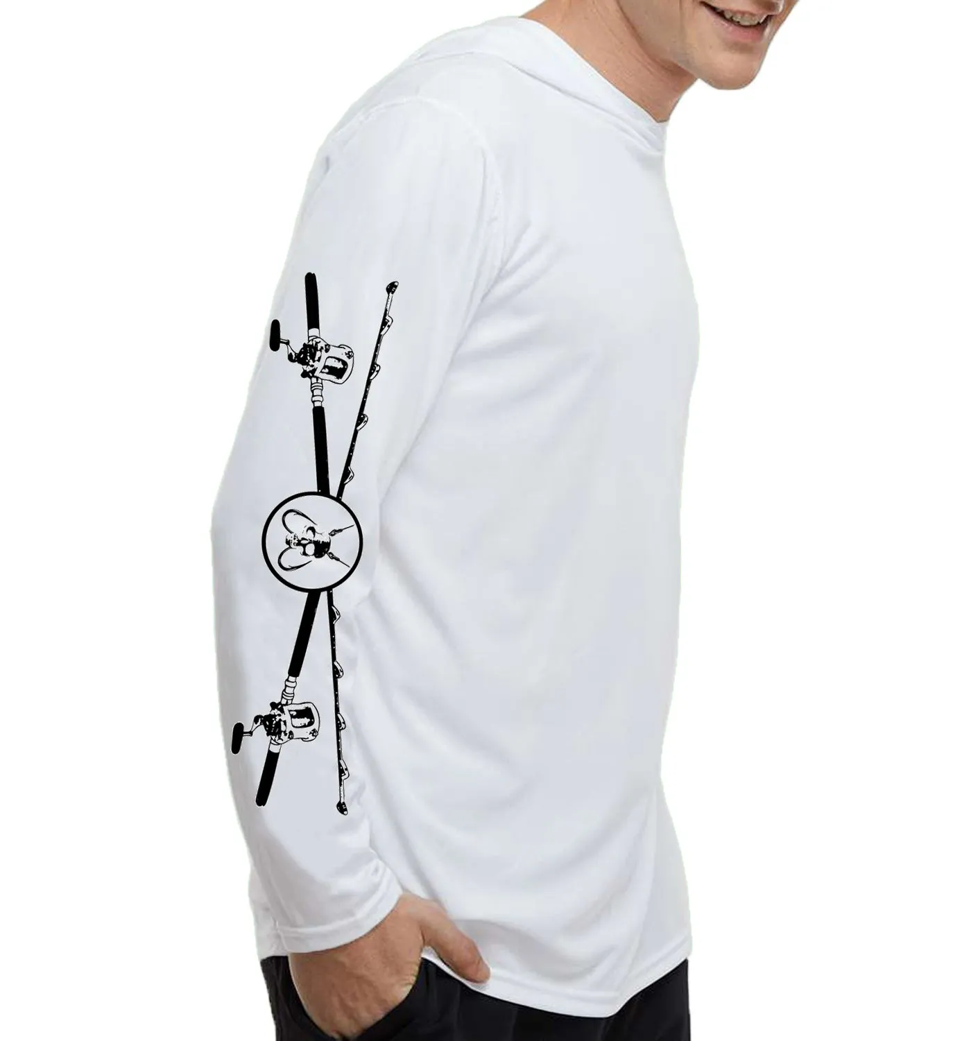 Men's Offshore Slam White Performance Hoodie