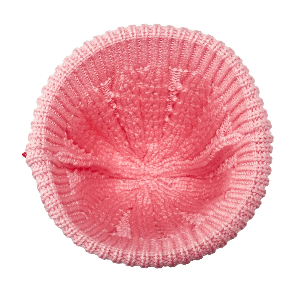 MIKI HOUSE Bear Cable Knit Beanie