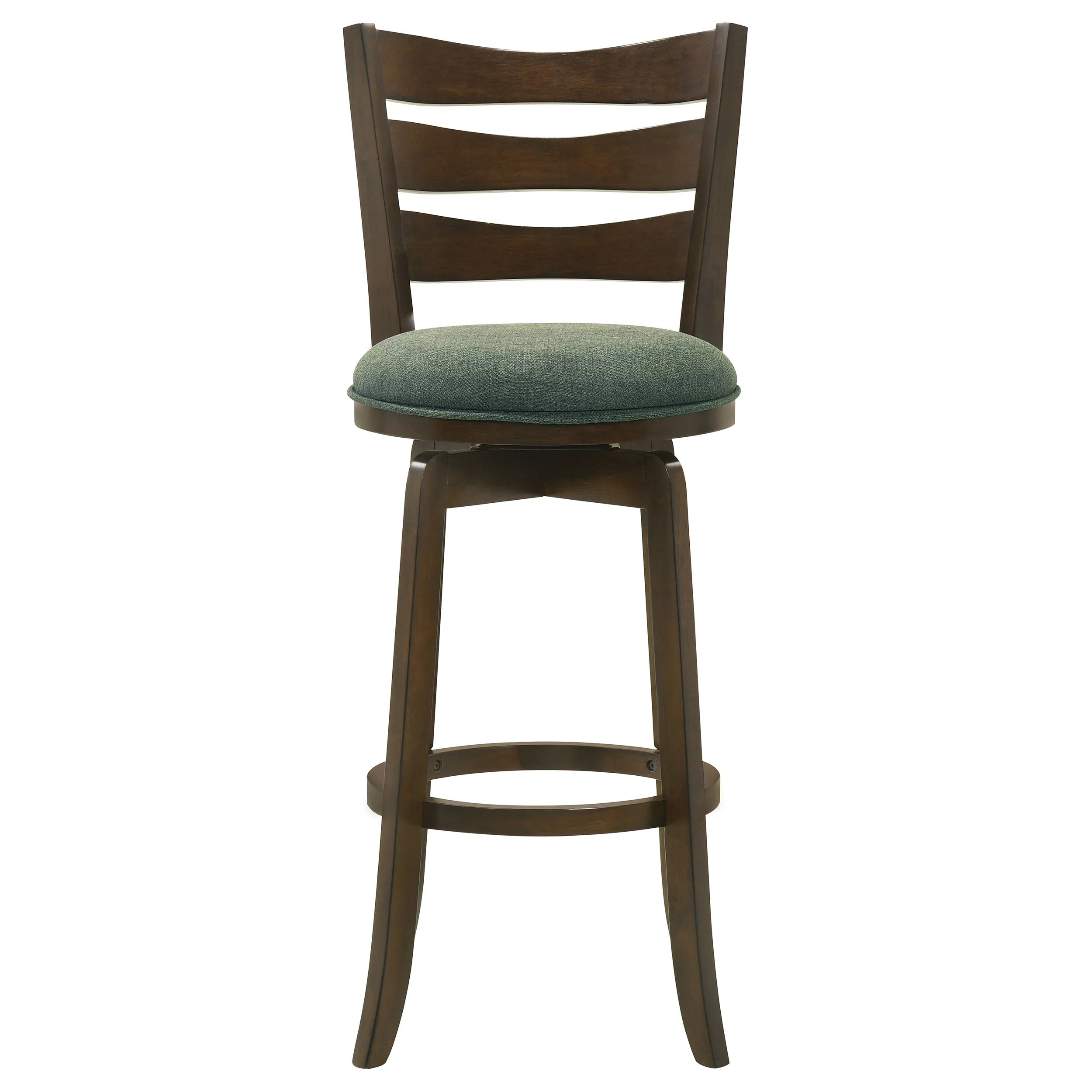 Murphy Wood Pub Height Swivel Bar Chair Hunter Green