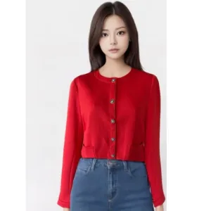NWT Jules &amp; Leopold Novelty Button Blazer Jacket  Red