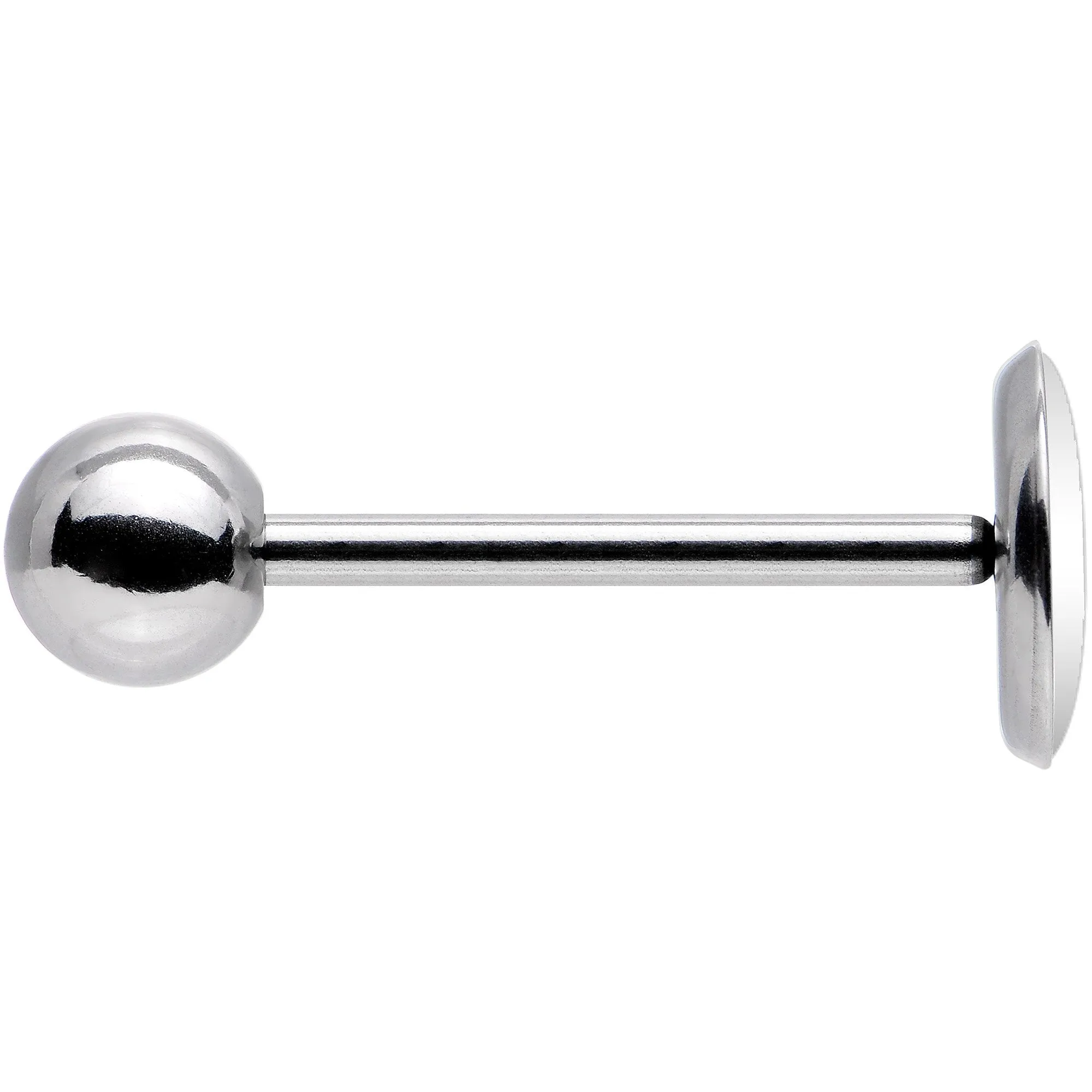 Pink Black Plaid Polar Bear Barbell Tongue Ring