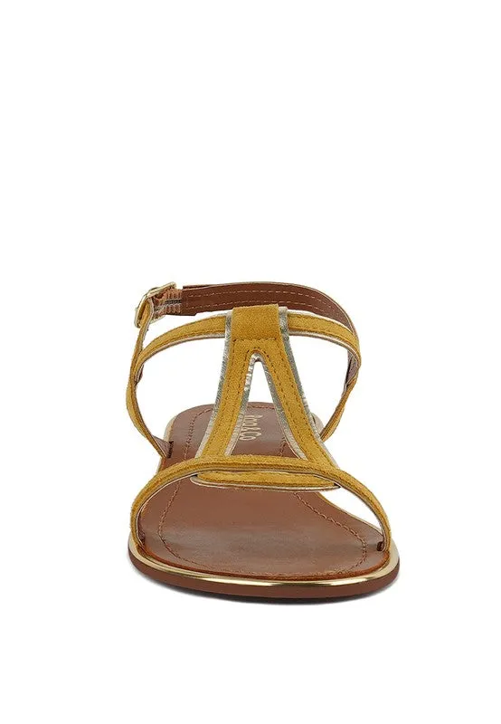 Rag & Co Feodora Flat Slip On Sandals