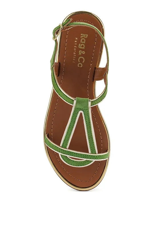 Rag & Co Feodora Flat Slip On Sandals