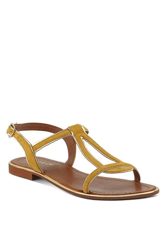 Rag & Co Feodora Flat Slip On Sandals