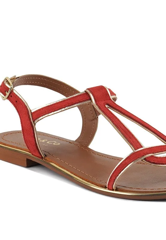 Rag & Co Feodora Flat Slip On Sandals