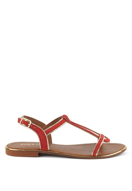 Rag & Co Feodora Flat Slip On Sandals
