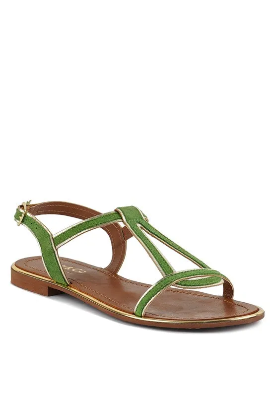 Rag & Co Feodora Flat Slip On Sandals