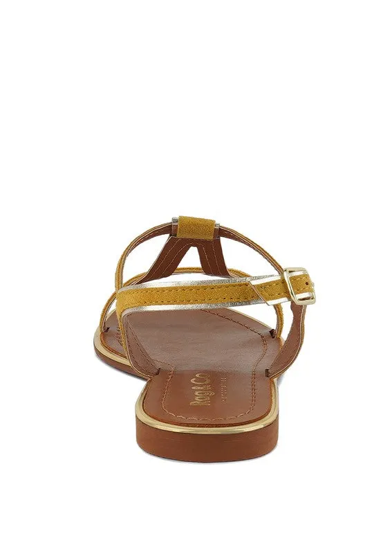 Rag & Co Feodora Flat Slip On Sandals