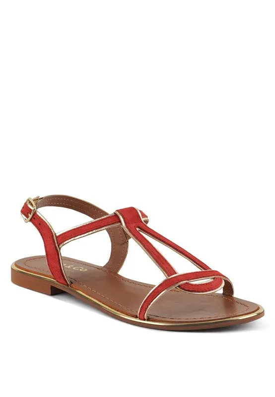 Rag & Co Feodora Flat Slip On Sandals