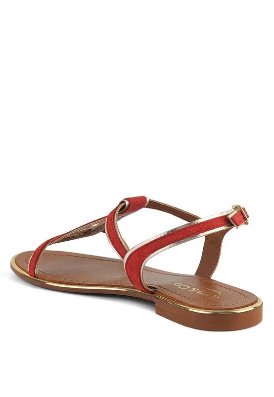 Rag & Co Feodora Flat Slip On Sandals