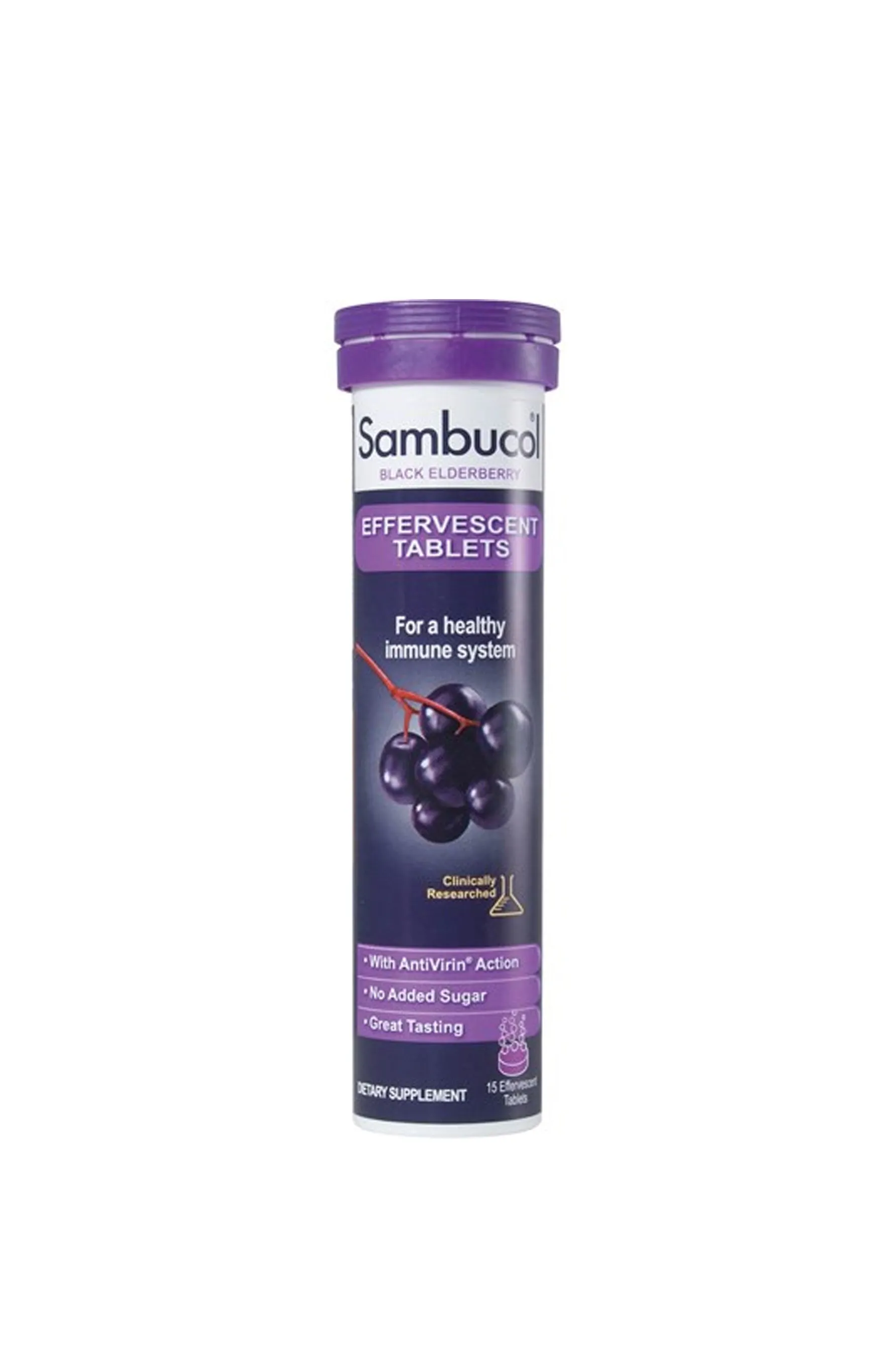 Sambucol Black Elderberry Effervescent 15 Tablets