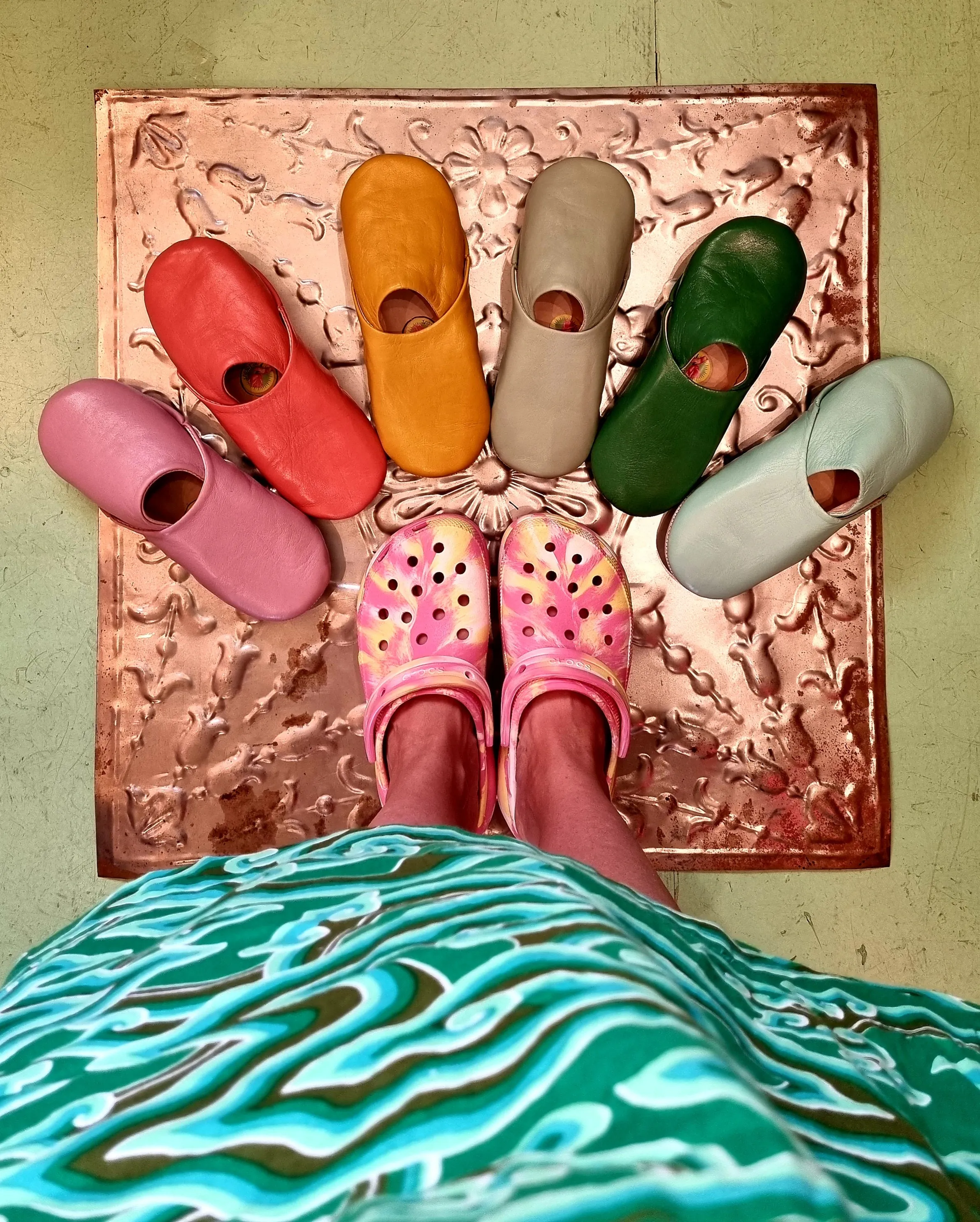Soft leather slippers - Small UK 4-5