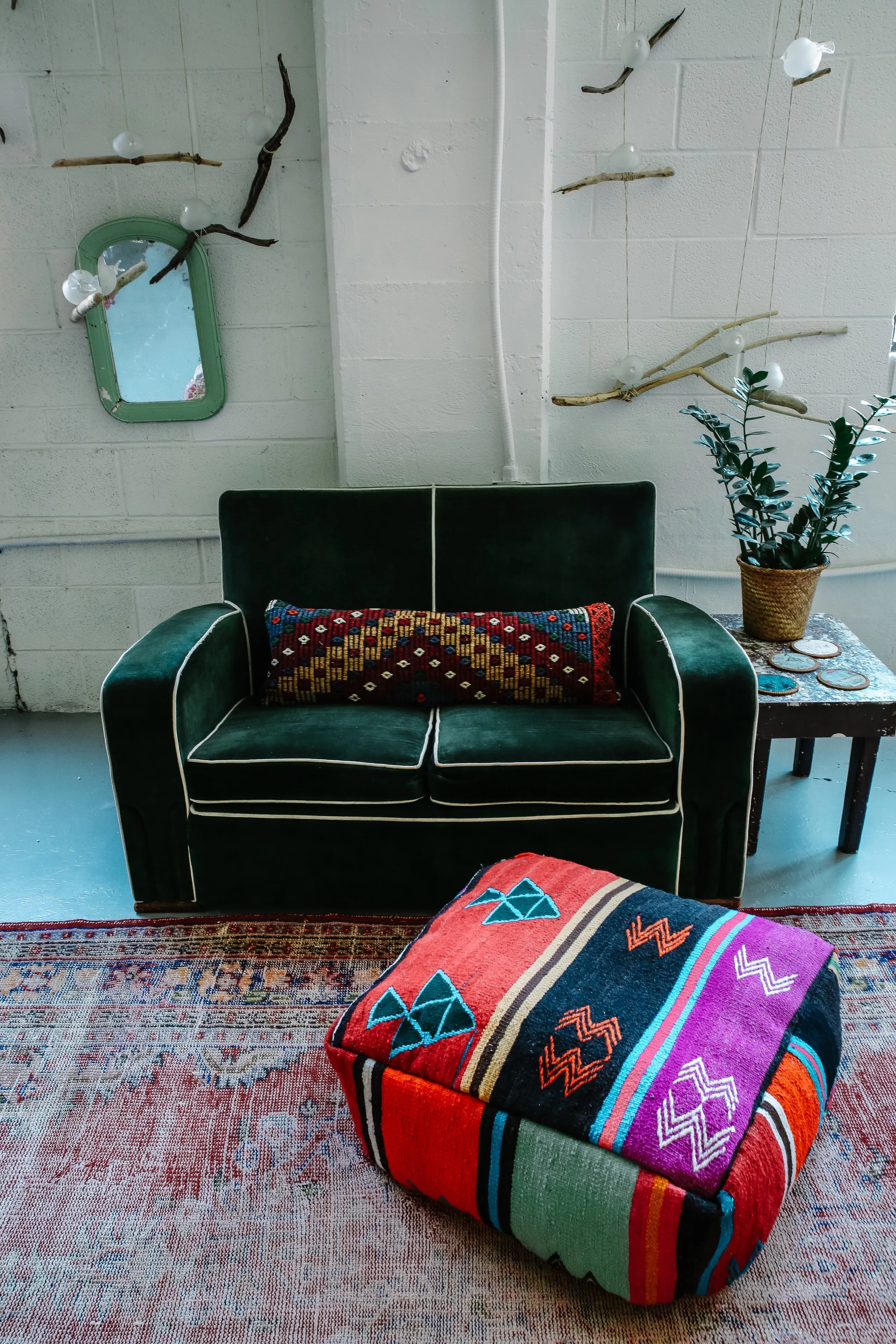 Square Kilim Floor Cushion