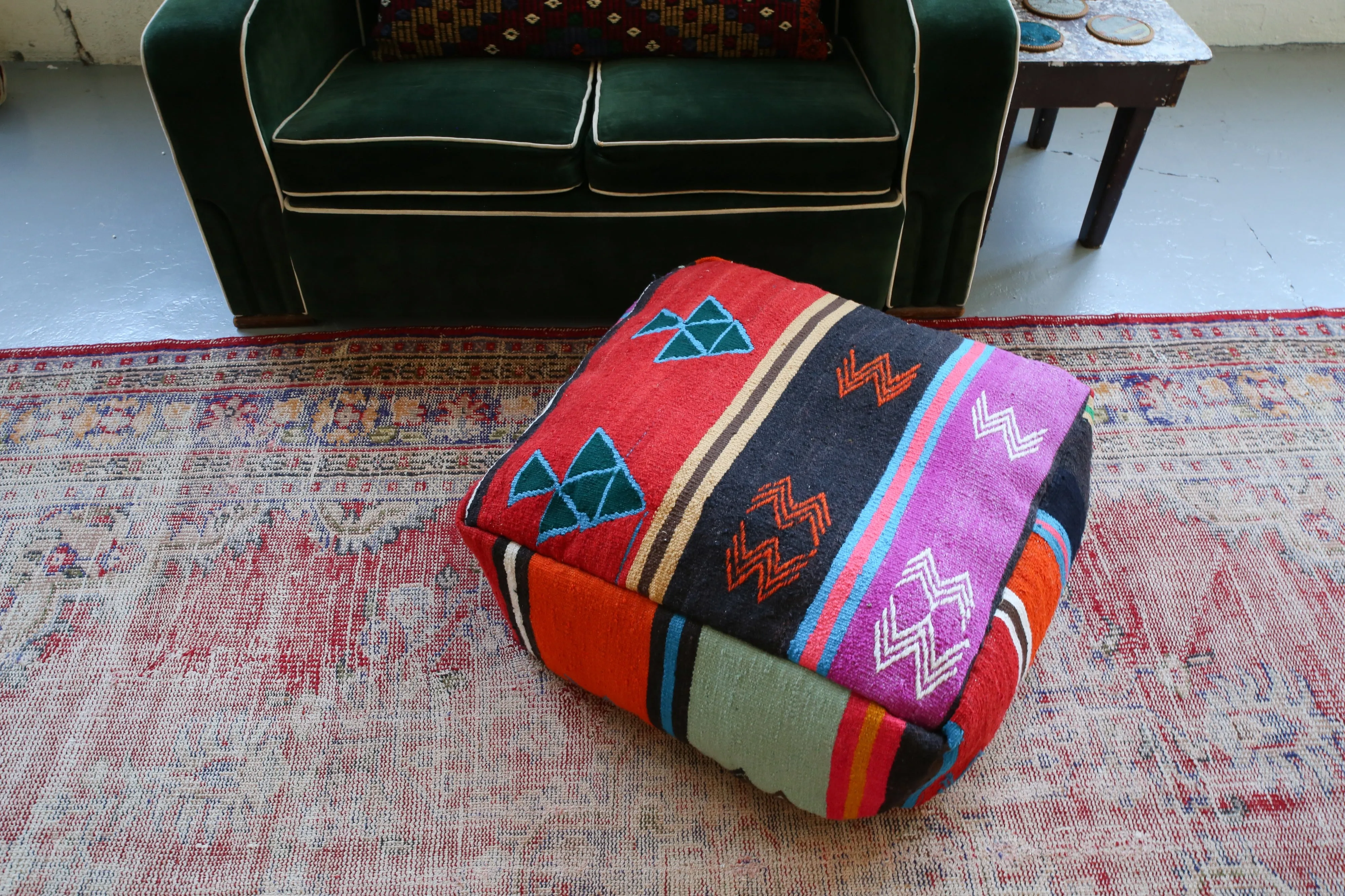 Square Kilim Floor Cushion