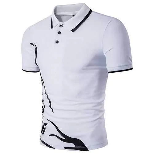 Stylish Printed Casual Golf Shirt