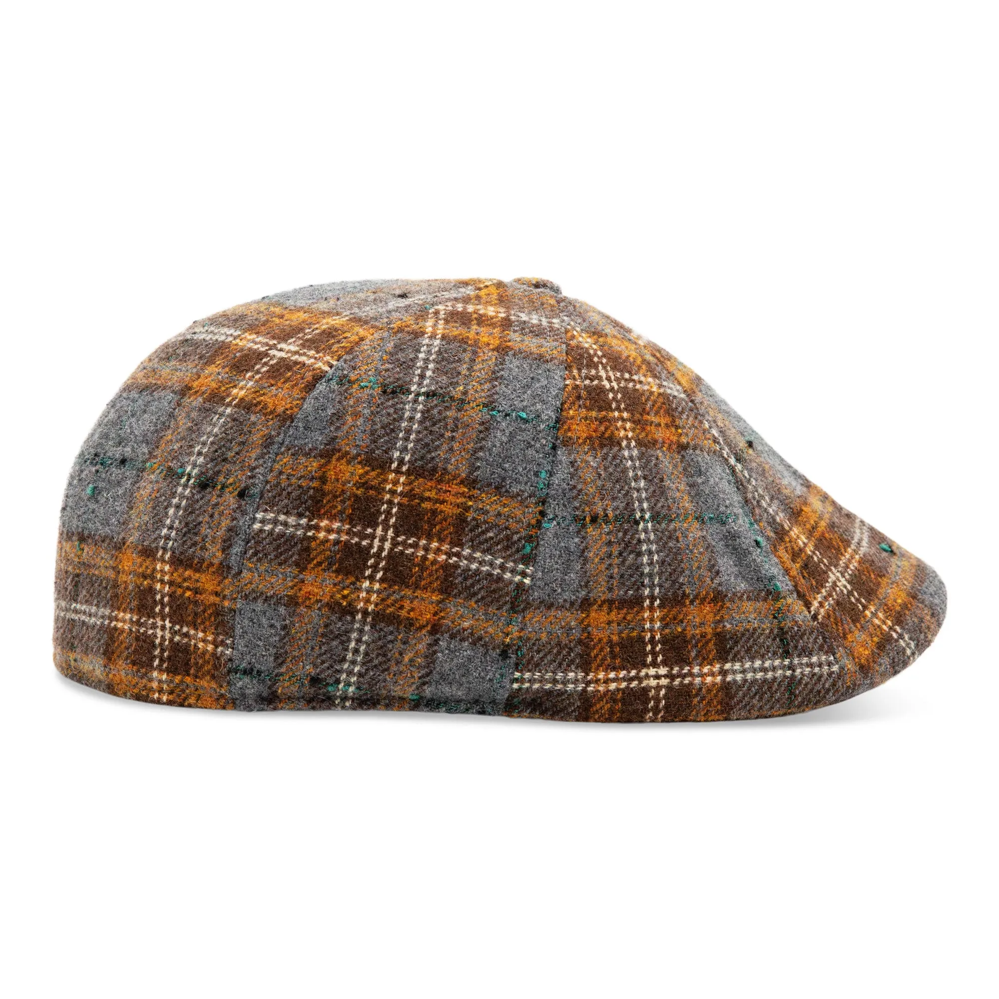 The Autumn Rose Boston Scally Cap - Autumn Plaid