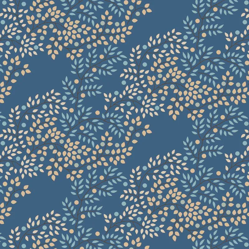Tilda Creating Memories Fabric | Berrytangle | Prussian