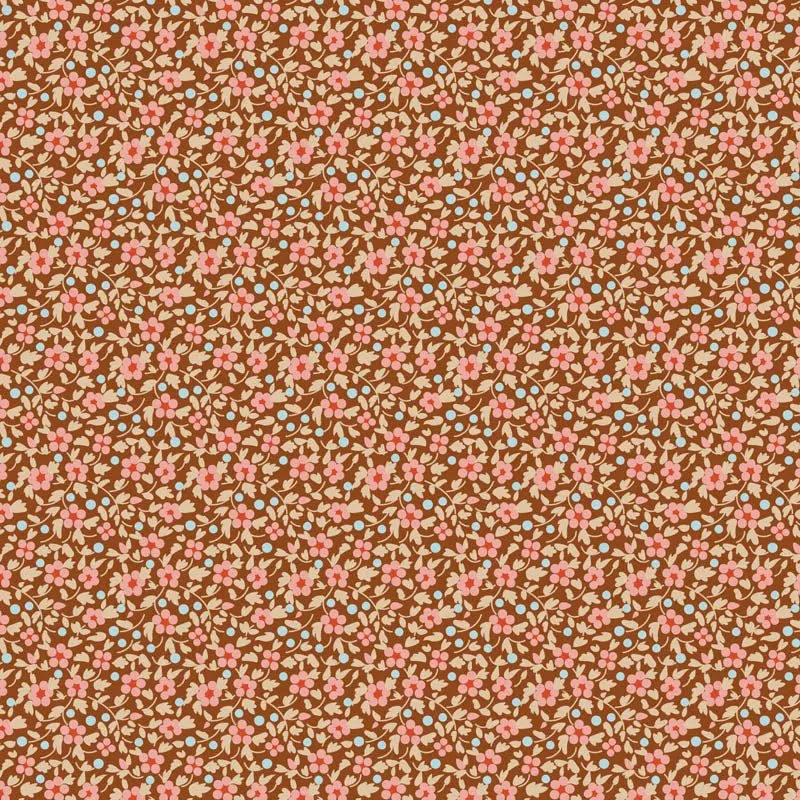 Tilda Creating Memories Fabric | Brie | Brown