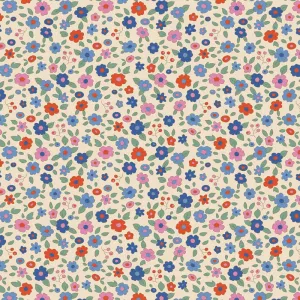 Tilda Creating Memories Fabric | Evie | Blue