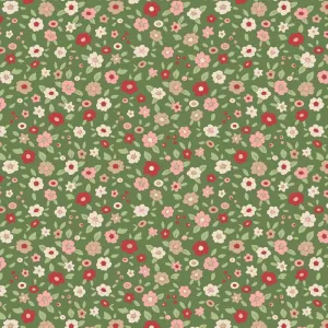 Tilda Creating Memories Fabric | Evie | Green