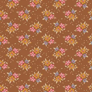 Tilda Creating Memories Fabric | Frida | Brown