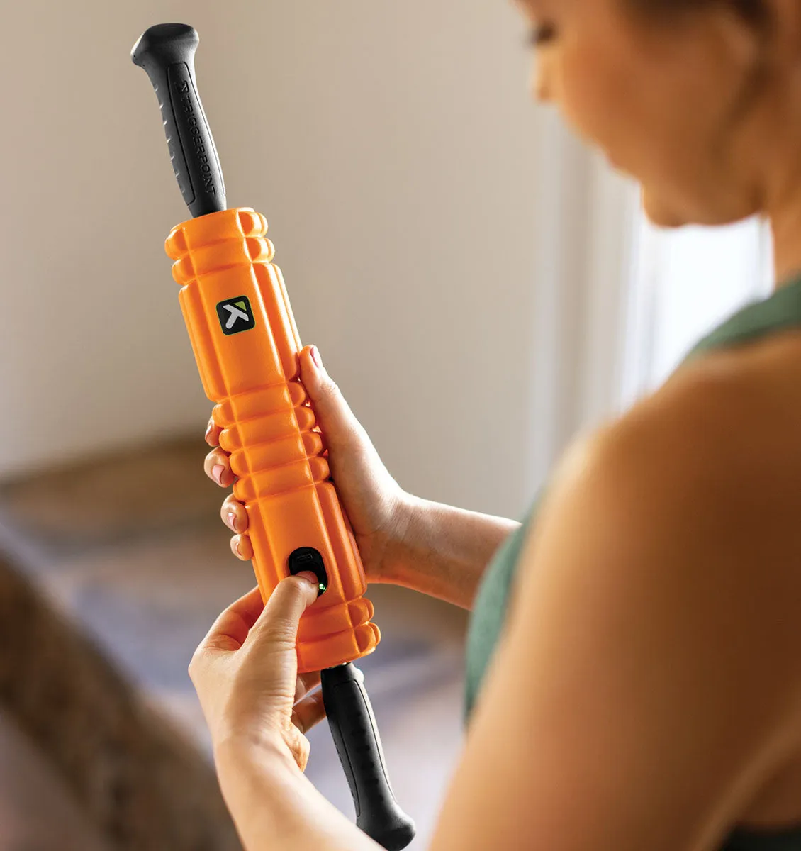 TriggerPoint STK VIBE Vibrating Massage Stick - 20" - Orange