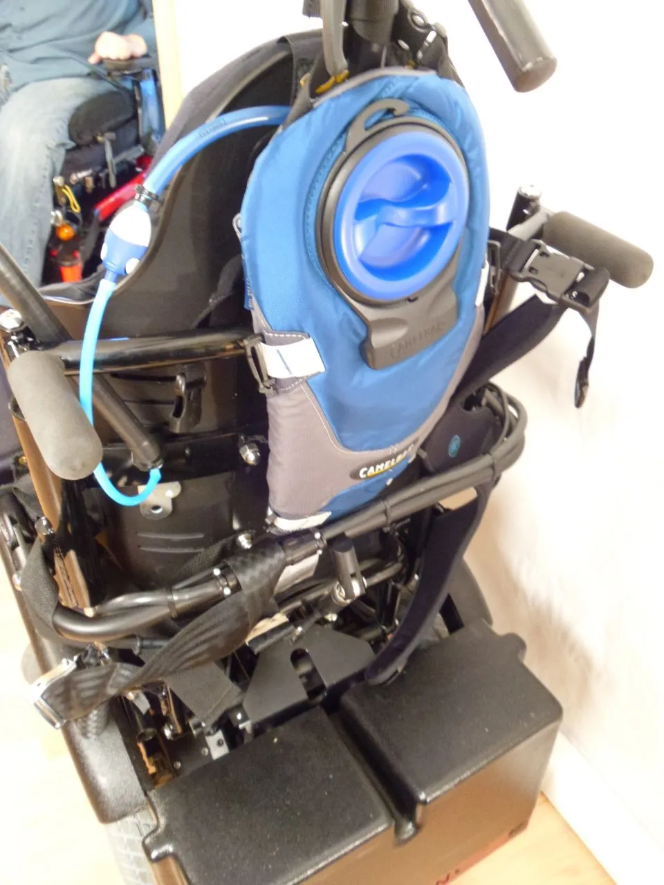 Wheelchair Backrest or Headrest Mount Bundles - with Hydration, Wireless Sip-n-Puff, Nurse Call, and Lip/Chin Joystick Mouse or Gaming