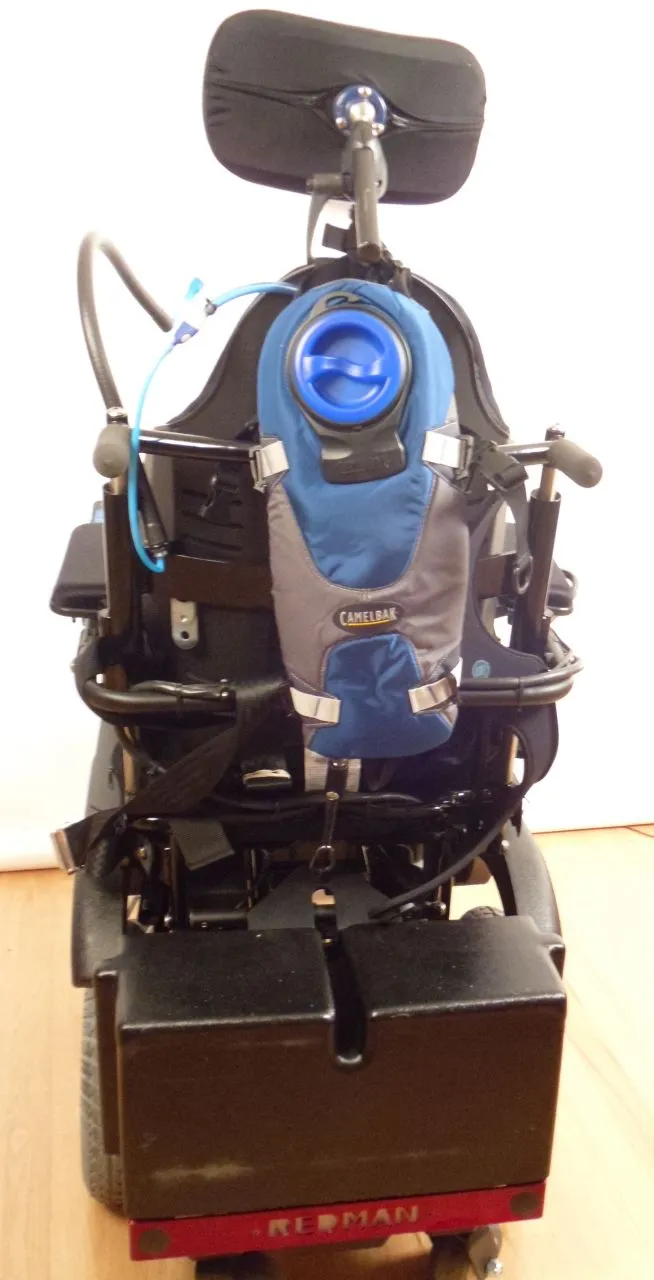 Wheelchair Backrest or Headrest Mount Bundles - with Hydration, Wireless Sip-n-Puff, Nurse Call, and Lip/Chin Joystick Mouse or Gaming